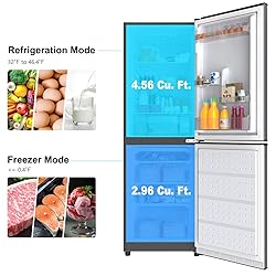 Galanz GLR74BS1E04 Retro Refrigerator with Bottom