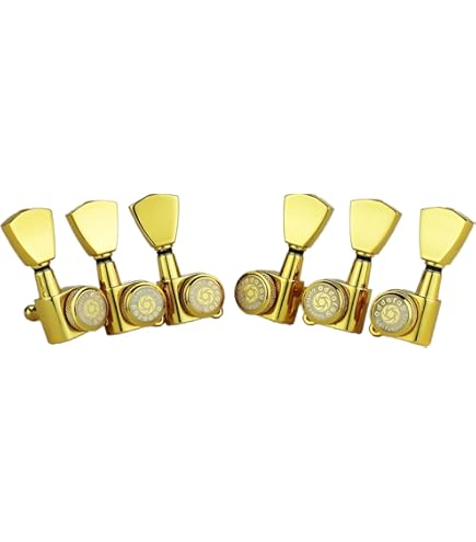 Lock Wilkinson JIN HO Tuners 3x3 Guitar Locking Tuners Tuning Pegs Machine Heads For Les Paul Guitar Gold Jn04 - Foto 5