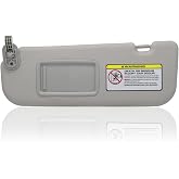 NHILES Left Driver Side Sun Visor Fits for Hyundai Elantra 2011-2015 | Color Gray,Replace# 852103X000TX