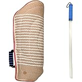 Dog Bite Training Set Professional Dog Bite Sleeve Arm with Whip Agitation Stick for Dogs Training Equipment Protection for Biting Playing Tugging Toy Interactive Pitbull German Shepherd Puppy K9