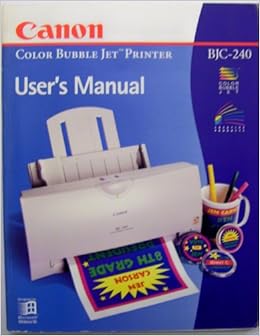 Canon 240 Printer Manual Canon 240 Printer Manual