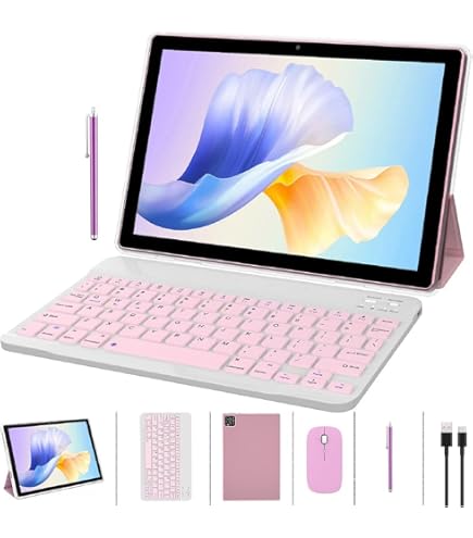 Amazon.com : Tablet 10 Inch Android 14 Tablets 2 in 1 Tablet