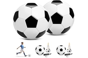 U&C Planet Kids Soccer Ball Size 2 Size 3 Size 4 Size 5 with Pump Deflated, Operation Christmas Child Shoebox Gift, 1 Pack 2 Pack Cartoon Soccer Ball Toy for Toddler Girls Boys 1-3 2-8 6-12
