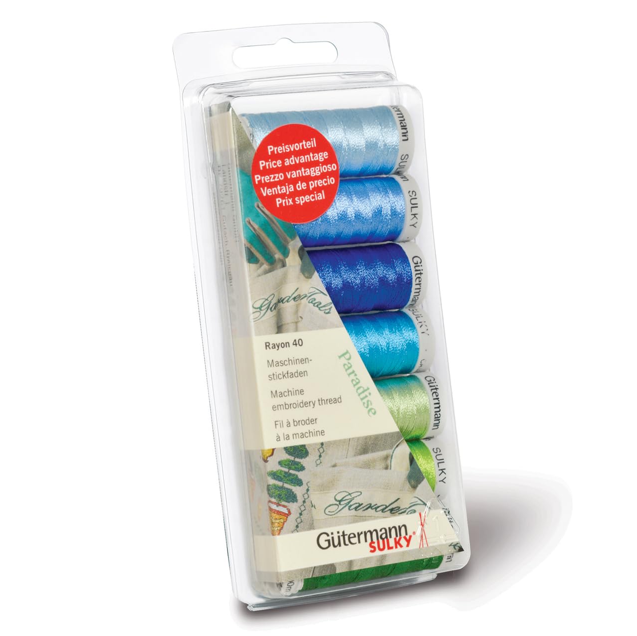 Gutermann Thread Set: Machine Embroidery Rayon 40-Paradise