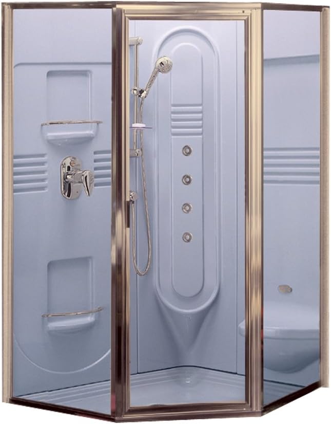 Jacuzzi J920866 Clear Glass Shower Door for 42" Neo Angle , Anodized