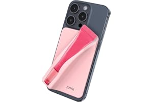JINSI Big Lip Gloss Holder Compatible with Summer Fridays, Silicone Lipstick Lip Balm Phone Case, Adhesive Stick On for Back, Compatible for iPhone Samsung Galaxy Moto and Android Smartphone, Pink