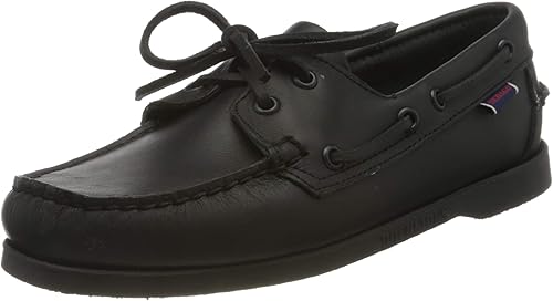 sebago docksides black