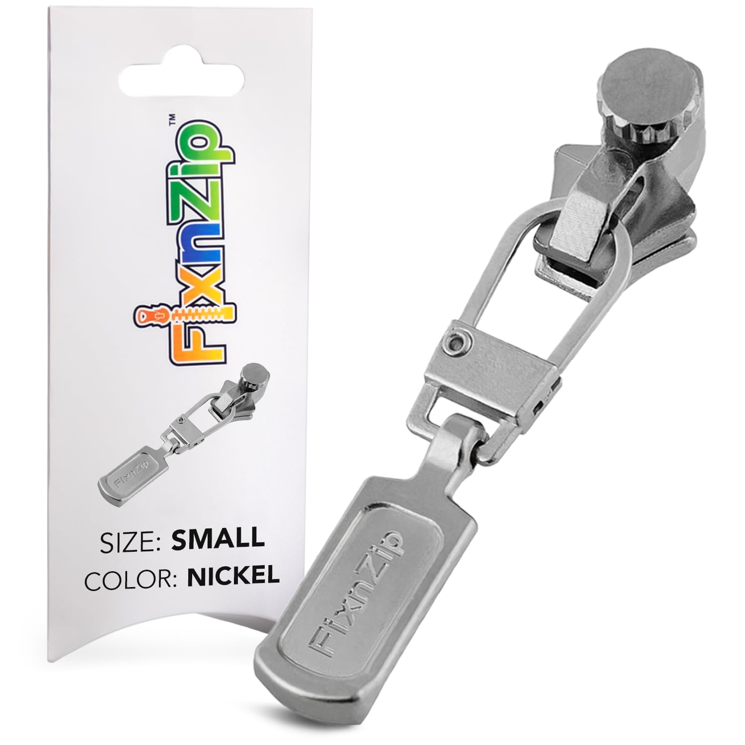Fix n Zip Instant Zipper Replacement, Nickel, S — image 1