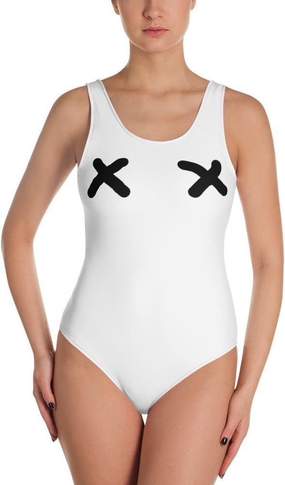 Kimberly Shop Design One Piece Swimsuit Swimwear Print Backless for Women