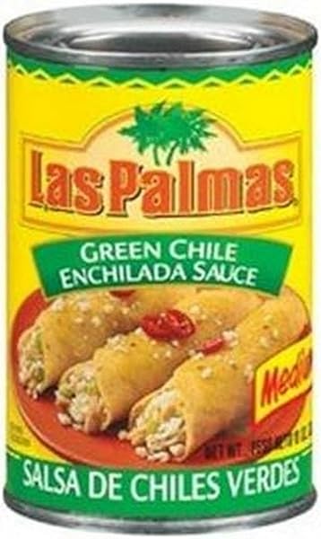 LAS PALMAS GREEN CHILE ENCHILADA SAUCE, MEDIUM, 10 OUNCE