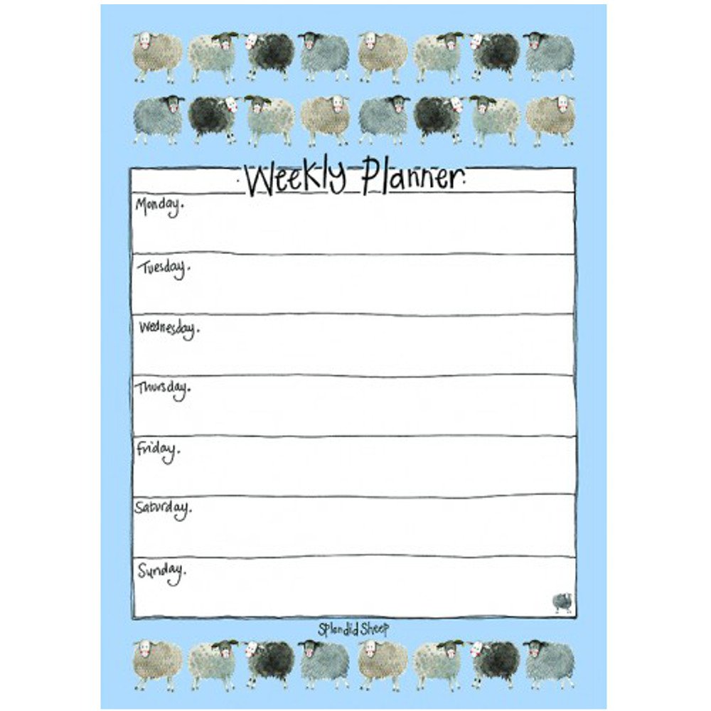 ALEX CLARK Splendid Sheep Weekly Planner