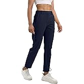 NATUVENIX Womens Hiking Pants Quick Dry Travel Pants Women Stretch Cargo Pants for Women Water Resistant Golf Pants Outdoor