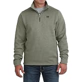Cinch Men's Olive Quarter Zip Pullover