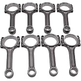 8 pcs/set SHLPDFM Connecting Rods 5.700" 2.100" .927" without Bronze Bush 5140 Connecting Rods Compatible with Chevy SBC 350