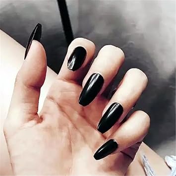 Bloomingboom False Nail Full Cover 24 Pcs 12 Size Fake Nails Long