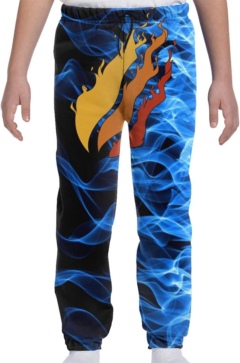 OihaPro Co Girl's Preston Playz Fire Logo Jogger Sweatpants Youth Joggers Sport Pants