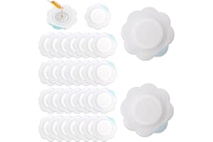 50PCS Castor Oil Pack Wraps for Belly Button, Self-Adhesive Castor Oil Patches, Disposable Highly Absorbent Organic Castor Oi