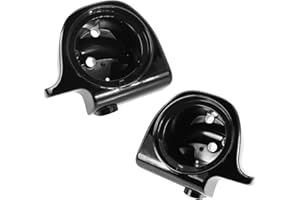 Dakchor 6.5 Inch Speaker Box, Speaker Pods Lower Vented Fairings for Harley Road King Touring Street Glide 1994-2014, Black, Set of 2