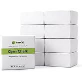 Rage Fitness Gym Chalk, Pure Magnesium Carbonate - Pack of 8, 1lb Block | Excellent Grip For Barbells, Weightlifting, Gymnastics, Rock Climbing Holds