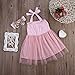 Newborn Baby Girls Summer Sleeveless Sequin Party Dress One Piece Tutu Skirt Sundress (100(12~18months), Pink)