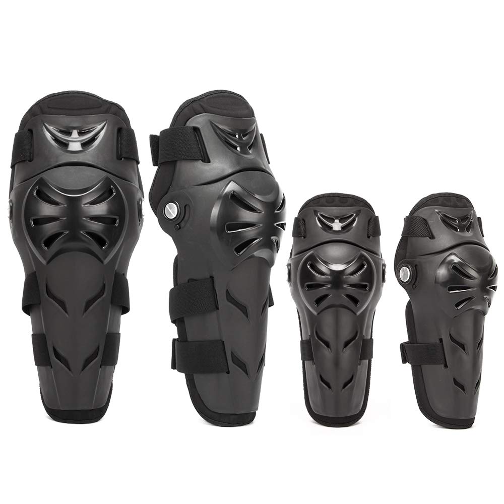 Automotive Motorcycle Stainless Steel Elbow Knee Pads Armour Shin Guards Protective Gear Body 