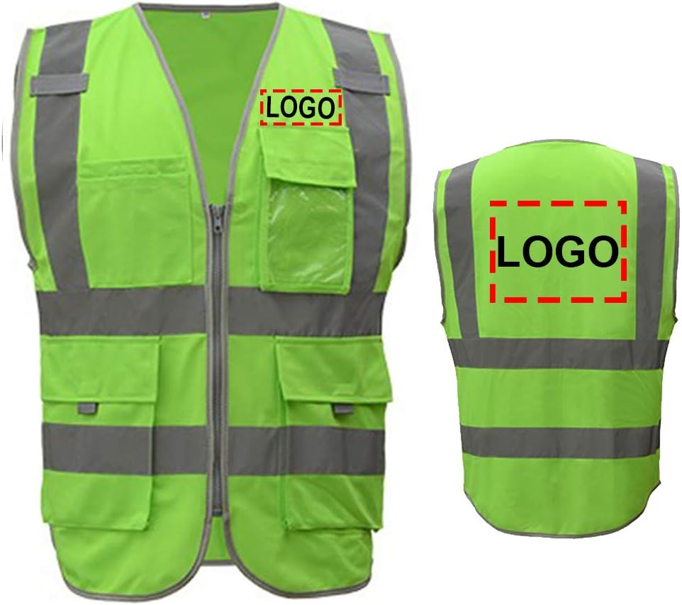 Download Customized Safety Vest Reflective With Pockets And Zipper For Men And Women Hi Vis Orange Workwear M Style 1 Fluorescent Orange Tools Home Improvement Personal Protective Equipment Environews Tv