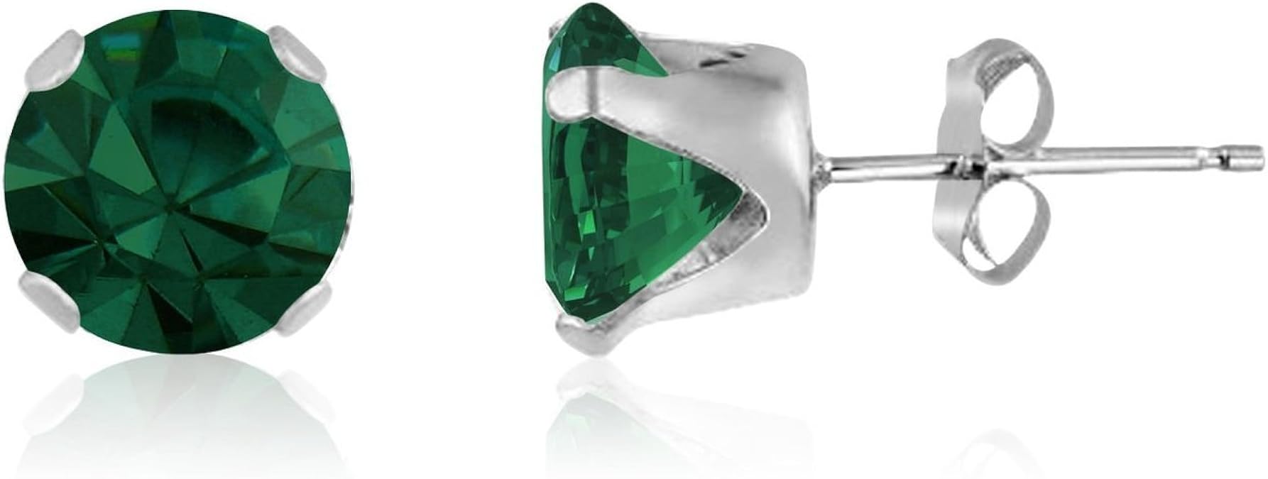 Orecchino A Perno In Opale Massiccio D'argento Da 4 Mm - Foto 14