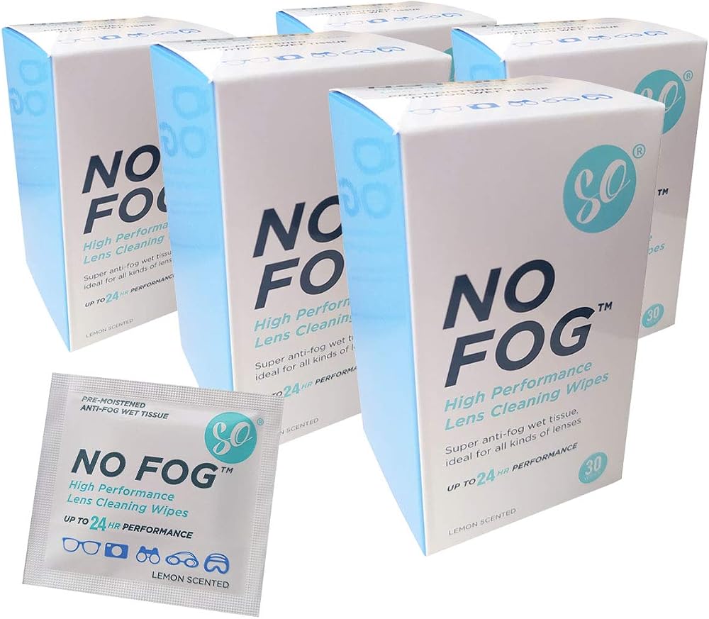SO Fog Wipes Anti-Fog Wipes Glasses Cleaning 150 Pack