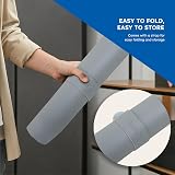 Desiretech Reversible Desk Mat Small 35x60cm Dual-Sided Grey Silver view 6