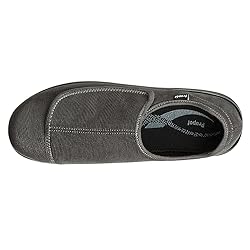 Propét Men's Cush N Foot Slipper, Slate