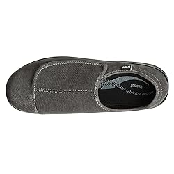 Propet Men's Cush N Foot Slipper, Slate