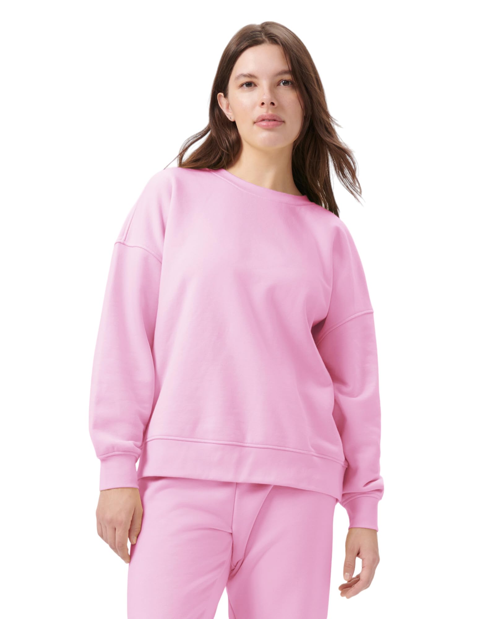 florence by millsWomensCozy Crush Oversized Pullover SweatshirtHot PinkX-Small