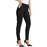 WILLIT Women's Yoga Dress Pants Skinny Work Slacks Leggings Slim Fit Stretch Office Casual Pants Pockets 27"/28"/29"/30"