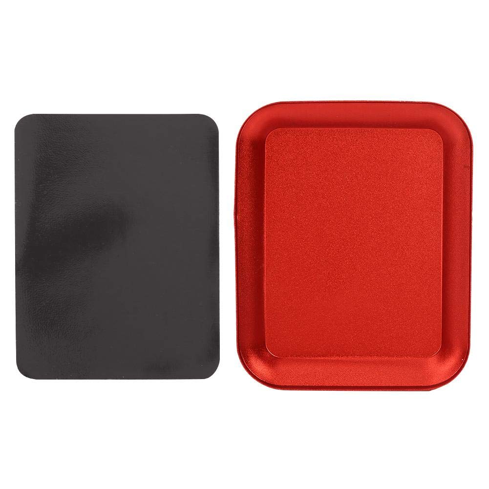 Magnetic Parts Tray,Magnetic Small Parts Tray Advanced Tool Design Model Bowl for Plate Screw Storage Nuts Screw Bolts(Red)