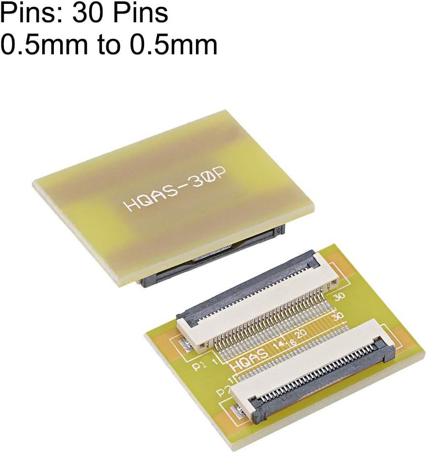 sourcing map 0.5mm Pitch 30 Pin to 30 Pin Extension Connector Aapter for FFC FPC Cable Extend ZIP HDD - Image 3