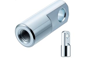 VIILOCK 2pcs Air Cylinder Rod Clevis End, M10x1.25 Female Thread I Type Connector Air Cylinder Accessories I-25/32