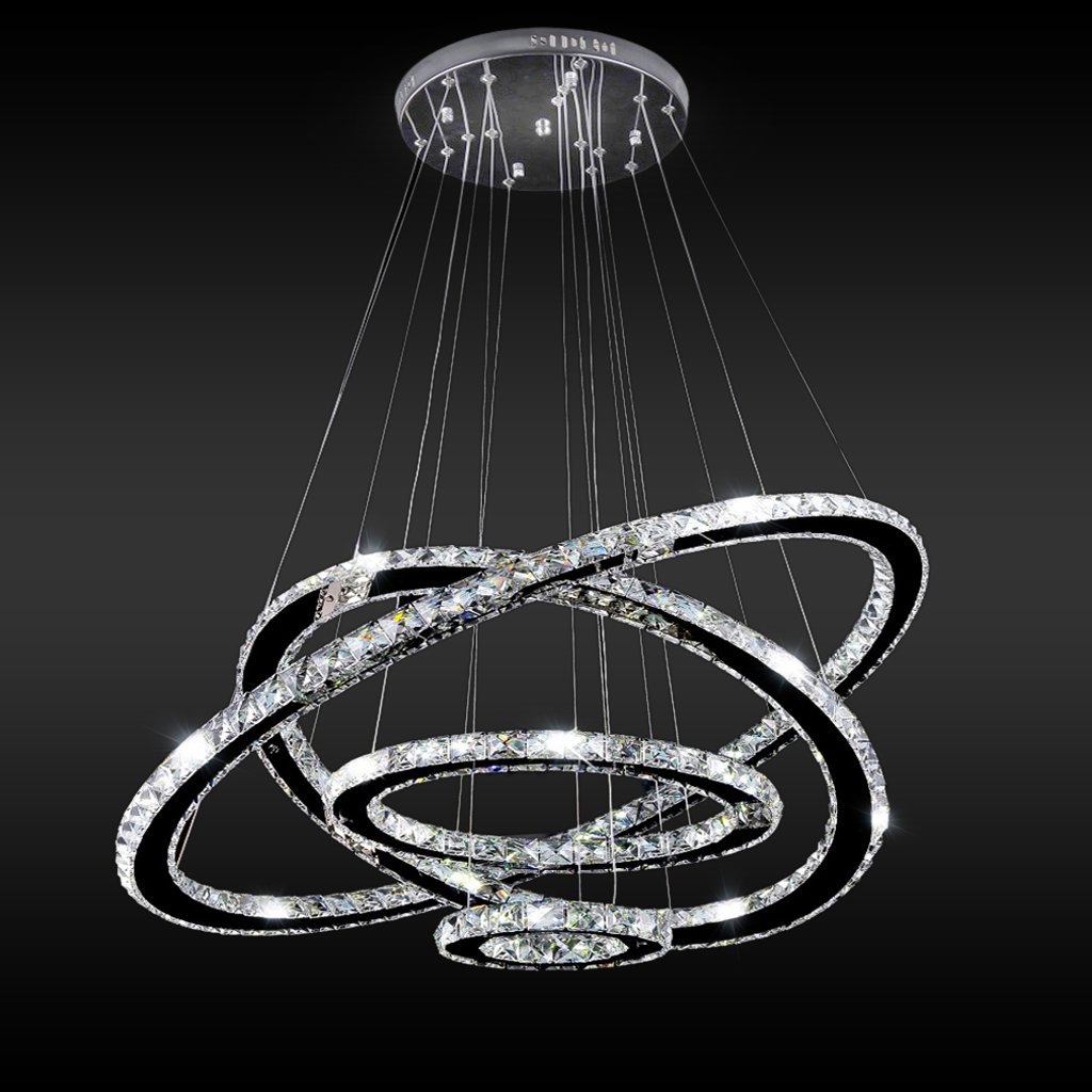 MEEROSEE MD8825-8642MNCW Crystal Modern LED Ceiling ...