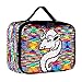 Insulated Mermaid Lunch Box, Reversible Sequin Flip Color Change Fashion Lunch Tote, Perfect for Working Women or Kids (Unicorn001)
