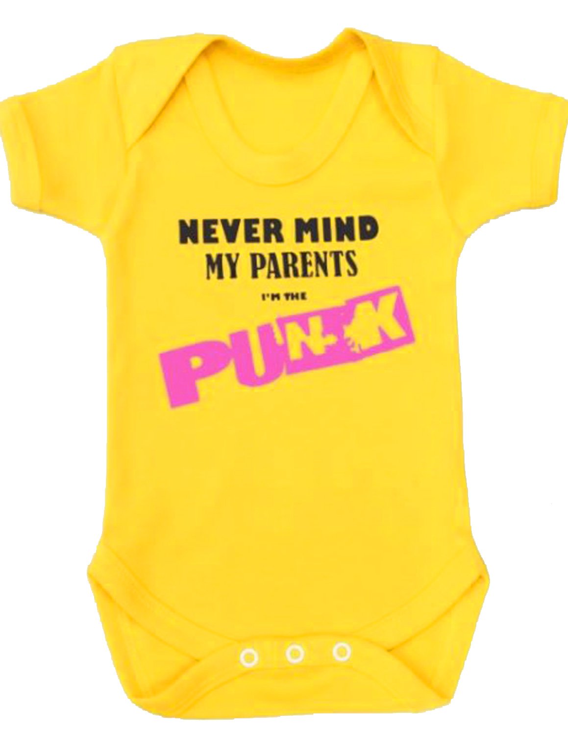 Baby Moo's PUNK Baby Grow for Boys or Girls | Never Mind The... Baby Vest/Neutral Bodysuit - Alternative Baby Shower, Twins or New Baby Gift UK (0-3 months)