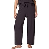 Bali Women's Sleepwear Wide Leg Pants, Breathe Pajama Bottoms, Sleepwear Pants with Pockets, Drawstring Waistband