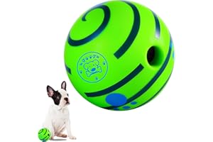 WgoogW Giggle Ball for Dogs, Interactive Dog Toys, Wobble Ball for Small Dogs, Durable Wiggle Ball Dog Toy for Relieve Anxiety, Fun Giggle Sounds Puppy Ball - 2.75inch
