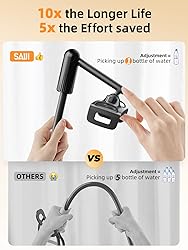 SAIJI Gooseneck Tablet Holder for Bed, One-Hand