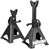 Donext Jack Stands, 3 Ton (6,000 lbs) Capacity Car Jack Stands Double Locking, 11.4"-16.54" Adjustable Height, Car Stand for Lifting, Black, 1 Pair