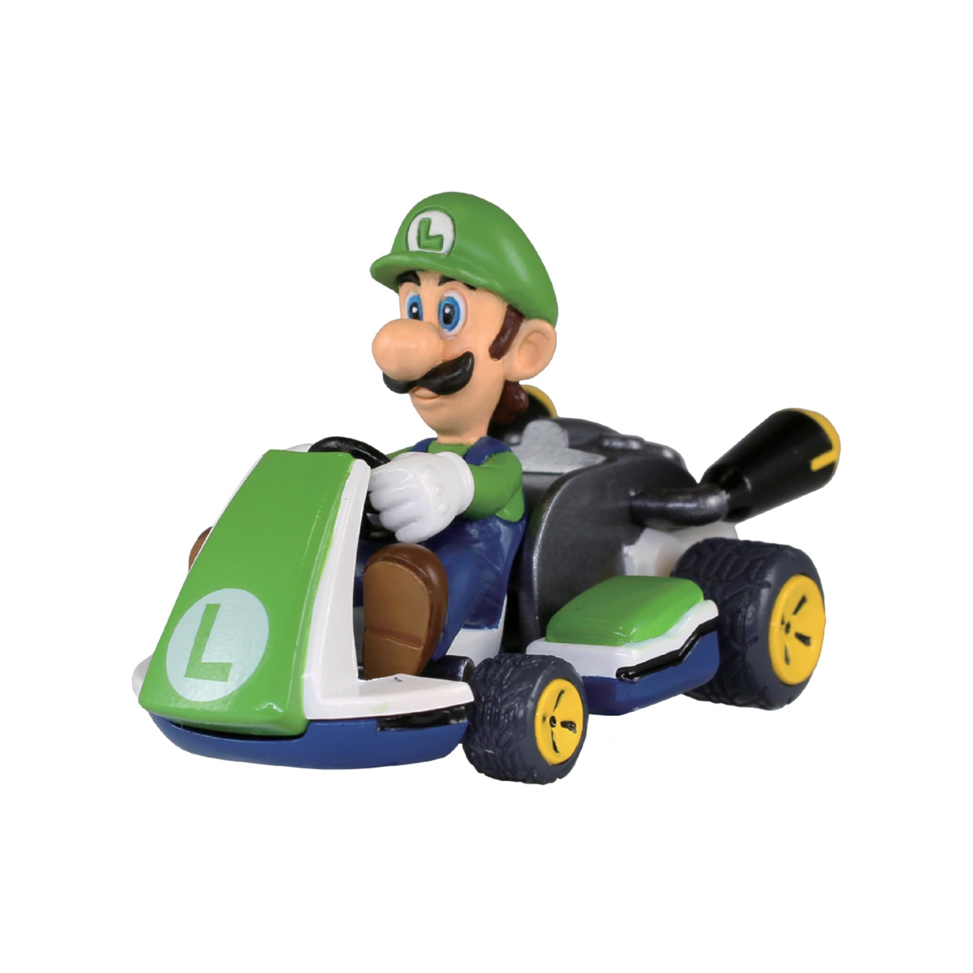 TOMY Mario Kart Pull Back Racers - Nintendo Mario Toys Including Mario, Luigi, Wario, Princess Peach, Bowser, Toad, and Yoshi - 10 Count - Video Game Collectibles - Ages 5 Years and Up