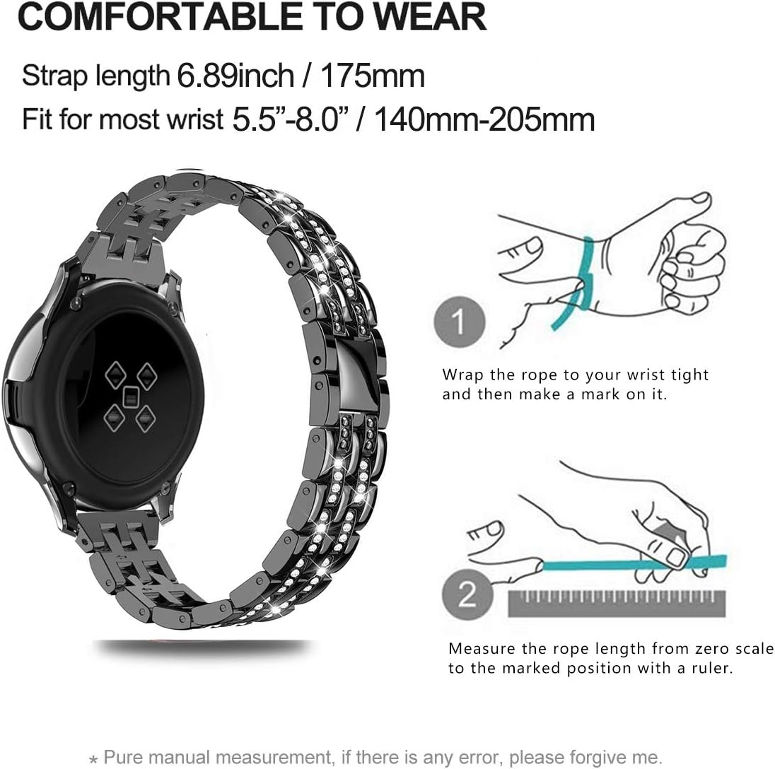 DEALELE Strap Compatible with Samsung Galaxy Watch Active 2 40mm / Active 2 44mm - Image 5