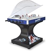 Hathaway Breakaway 41-In Dome Hockey Table for Family Game Room - With EZ-Grip Handles, Easy-Open Dome Top, LED Scoring Unit, Durable Chrome-Plated Metal Accents &amp; Leg Levelers - Blue/Black Finish