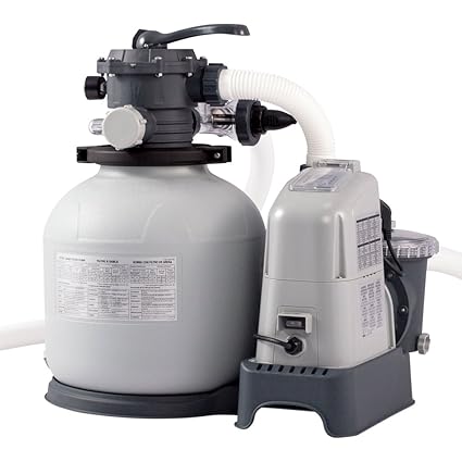 Intex Krystal Clear Sand Filter Pump and Saltwater System - Sandfilteranlage & Salzwassersystem - 220-240V - Bis zu 32,200L P