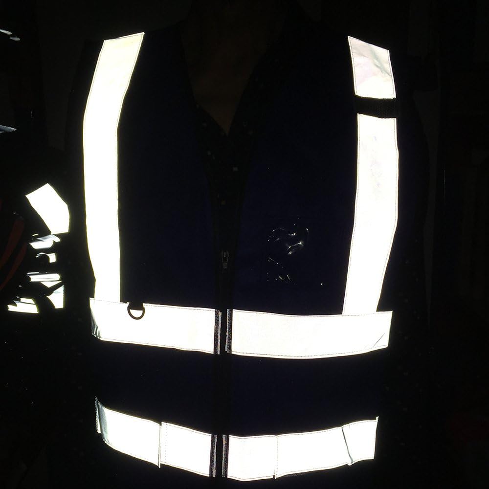 ZOJO High Visibility Reflective Vests, Adjustable Size, Lightweight Mesh Fabric, Wholesale Safety Vest for Outdoor Works, Cycling, Jogging, Walking, Sports - Fits for Men and Women (10 Pack, Neon Yellow) - - 