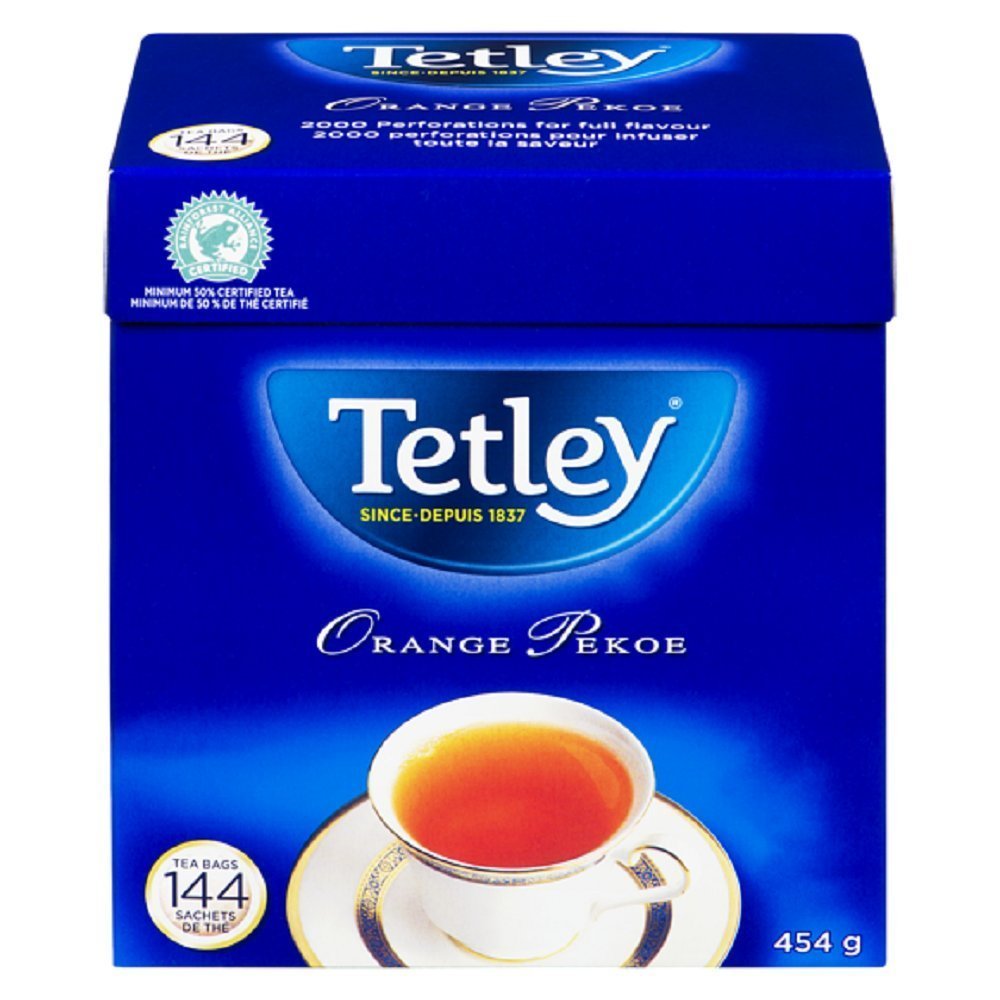 Tetley Orange Pekoe Decaffeinated Tea 80 Decaf Tea Bags