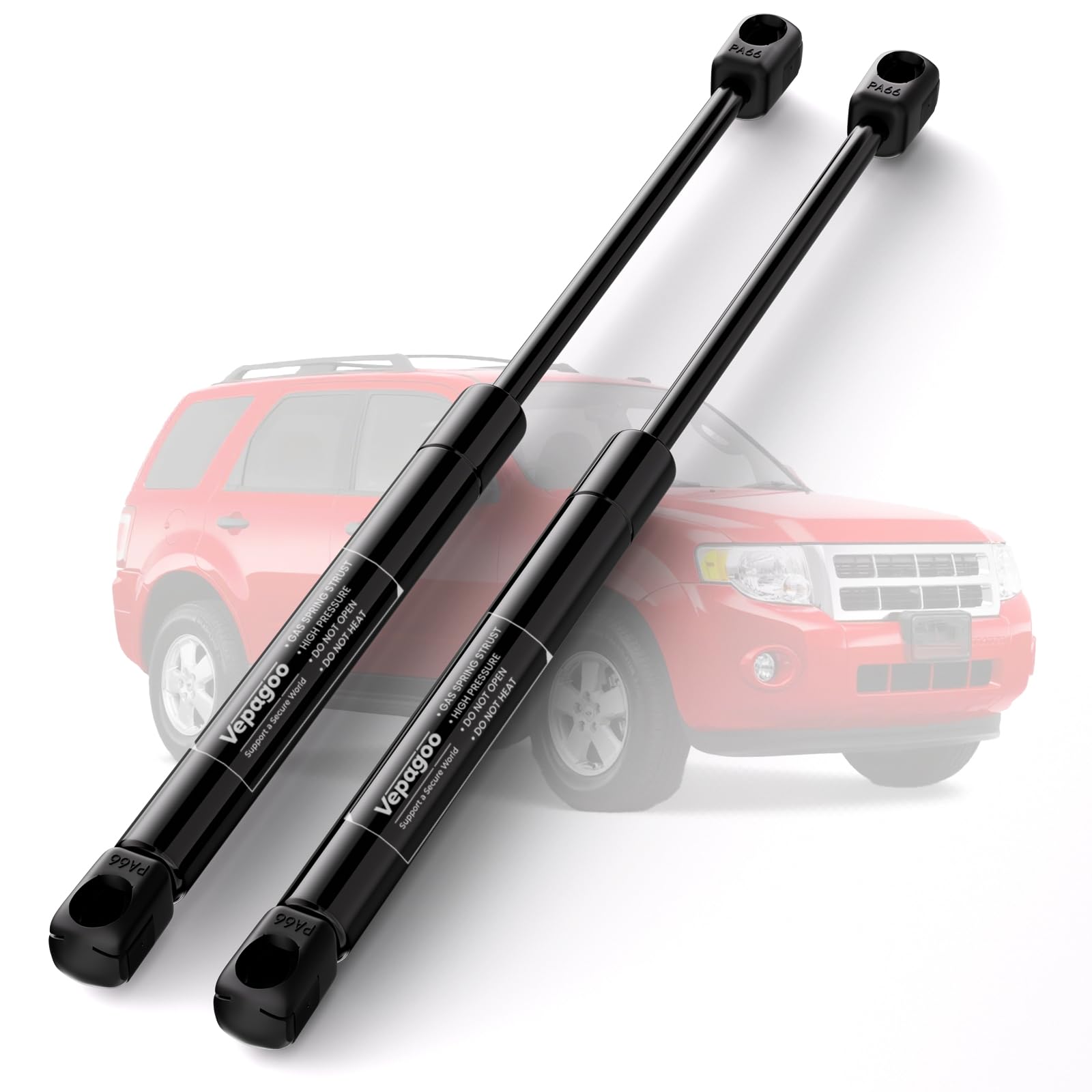 Photo 1 of Vepagoo 6260 Rear Glass Window Struts Compatible with 2008-2012 Ford Escape, Ford-Mexico Escape, Mercury Mariner, Lift Supports Trunk Gas Shocks Spring Sport Utility 4-Door Rear Window Glass